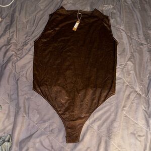 SKIMS SHEER BODYSUIT COCOA